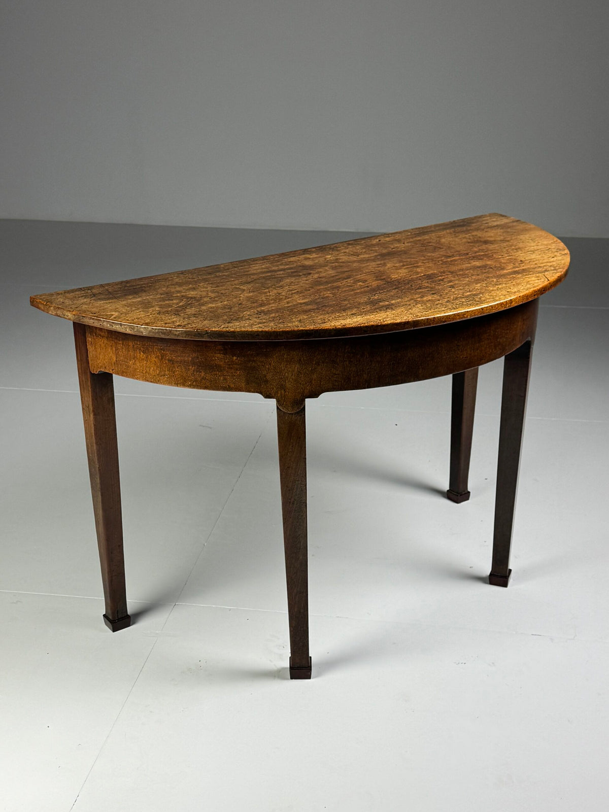 English Demi Lune Extending Dining Table, 19th Century, photo 5