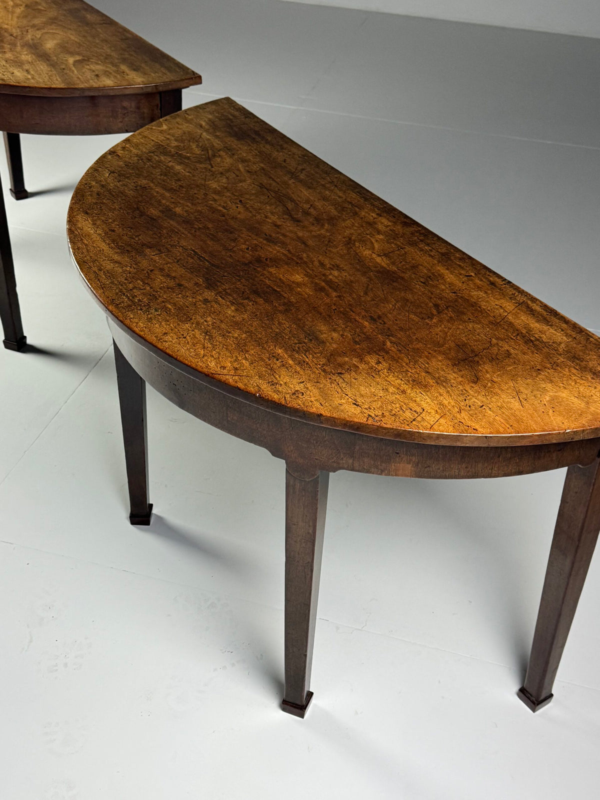 English Demi Lune Extending Dining Table, 19th Century, photo 10