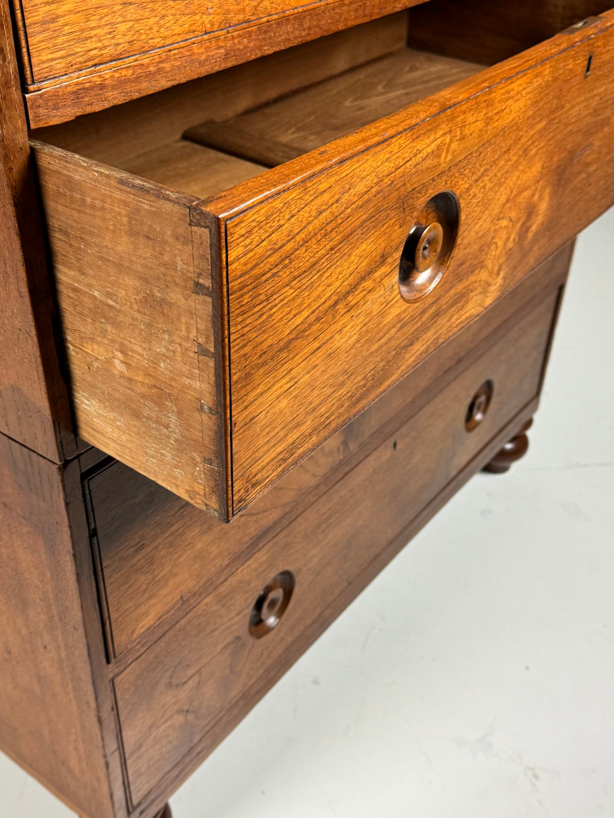 Anglo-Indian Teak Campaign Chest of Drawers, 19th Century, photo 7