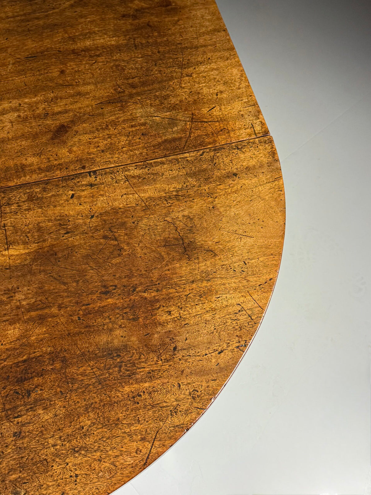 English Demi Lune Extending Dining Table, 19th Century, photo 13