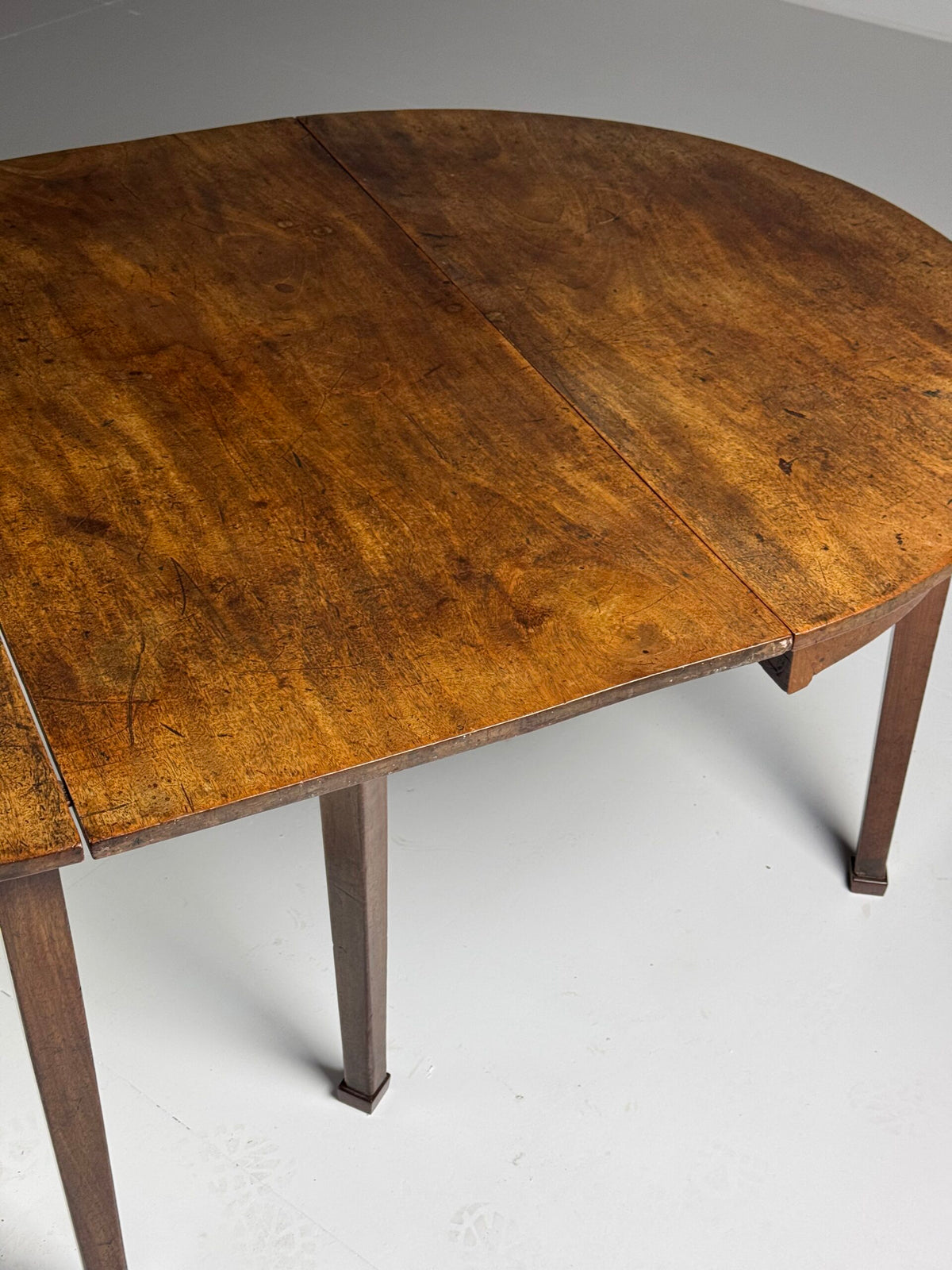 English Demi Lune Extending Dining Table, 19th Century, photo 15