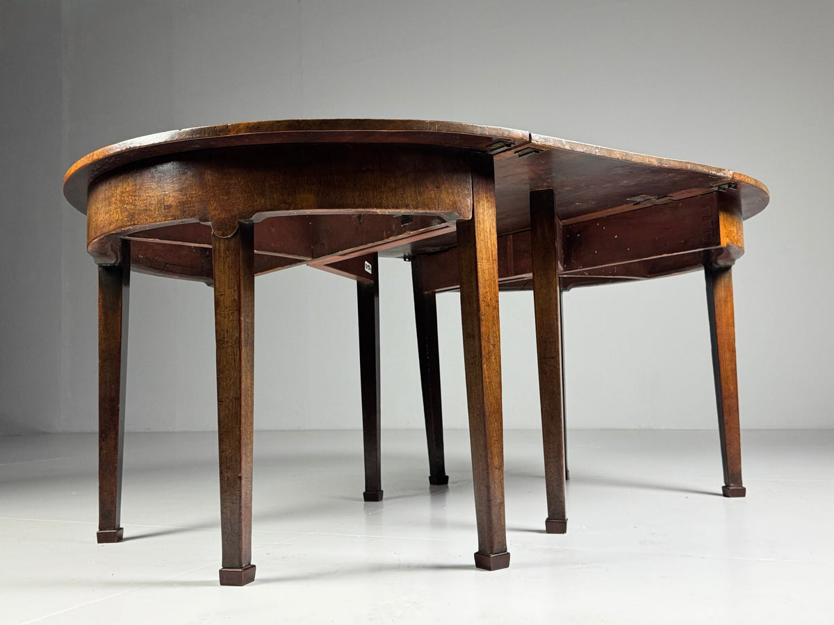 English Demi Lune Extending Dining Table, 19th Century, photo 3