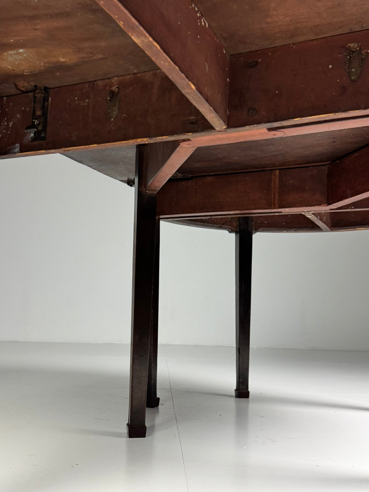 English Demi Lune Extending Dining Table, 19th Century, photo 17