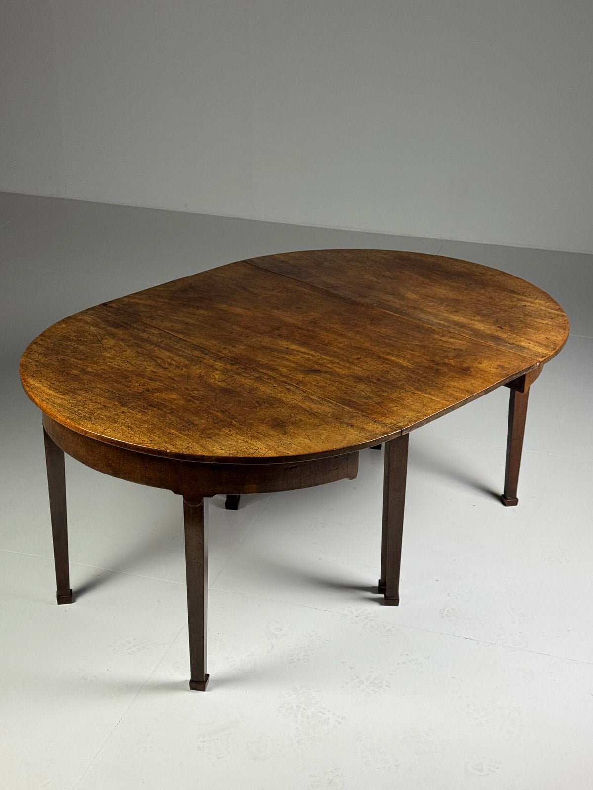 English Demi Lune Extending Dining Table, 19th Century, photo 18