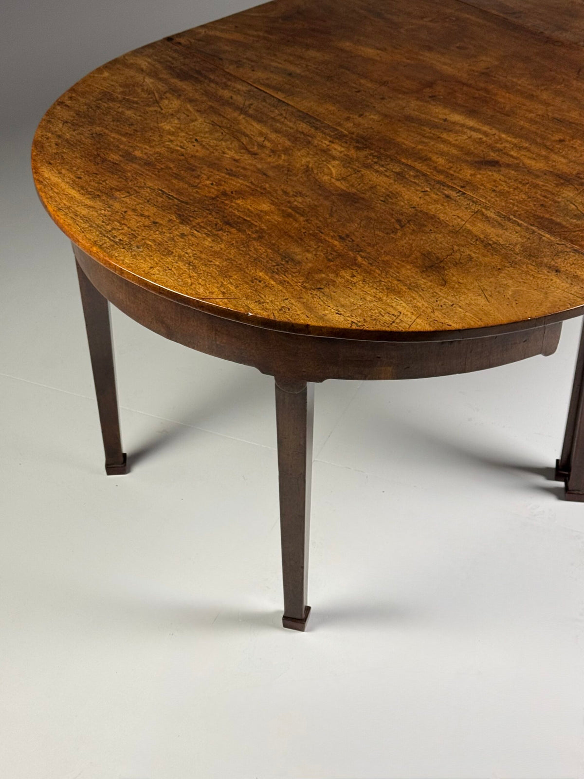 English Demi Lune Extending Dining Table, 19th Century, photo 20