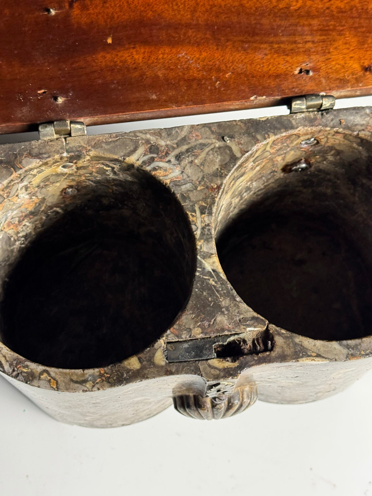 Regency Marble and Wood Viscera Box, 18th Century, photo 6