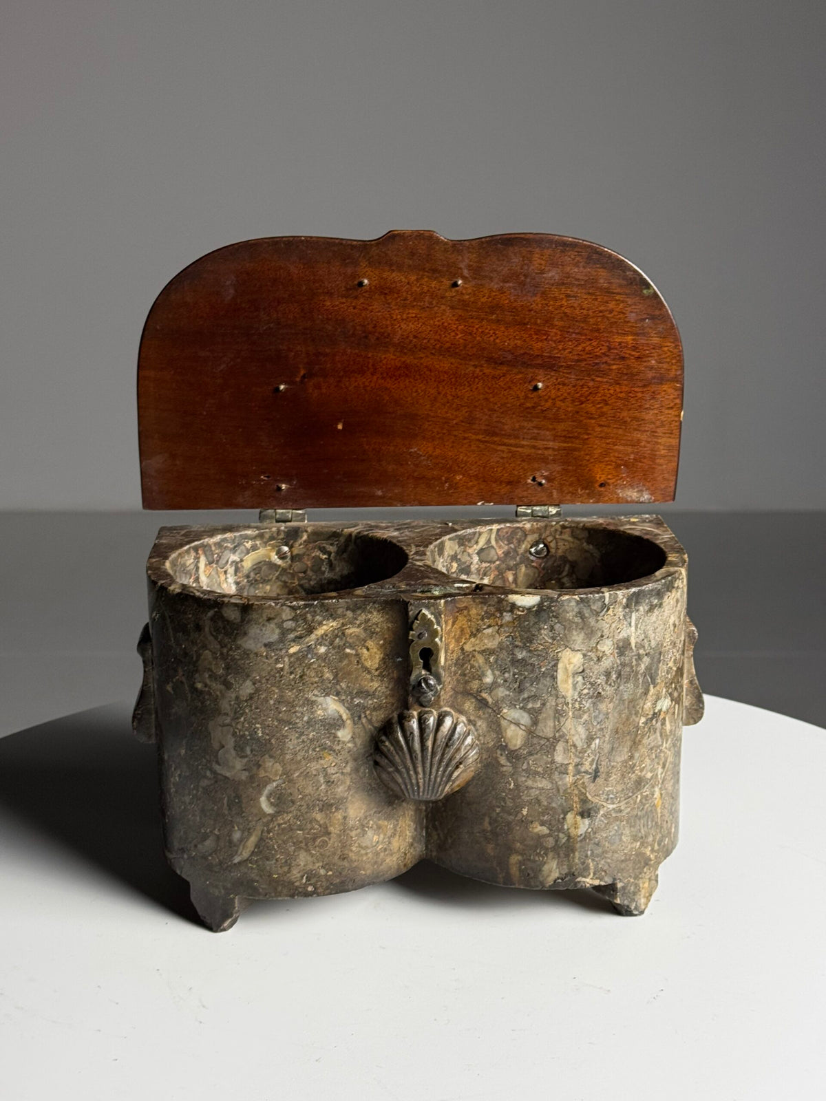 Regency Marble and Wood Viscera Box, 18th Century, photo 5