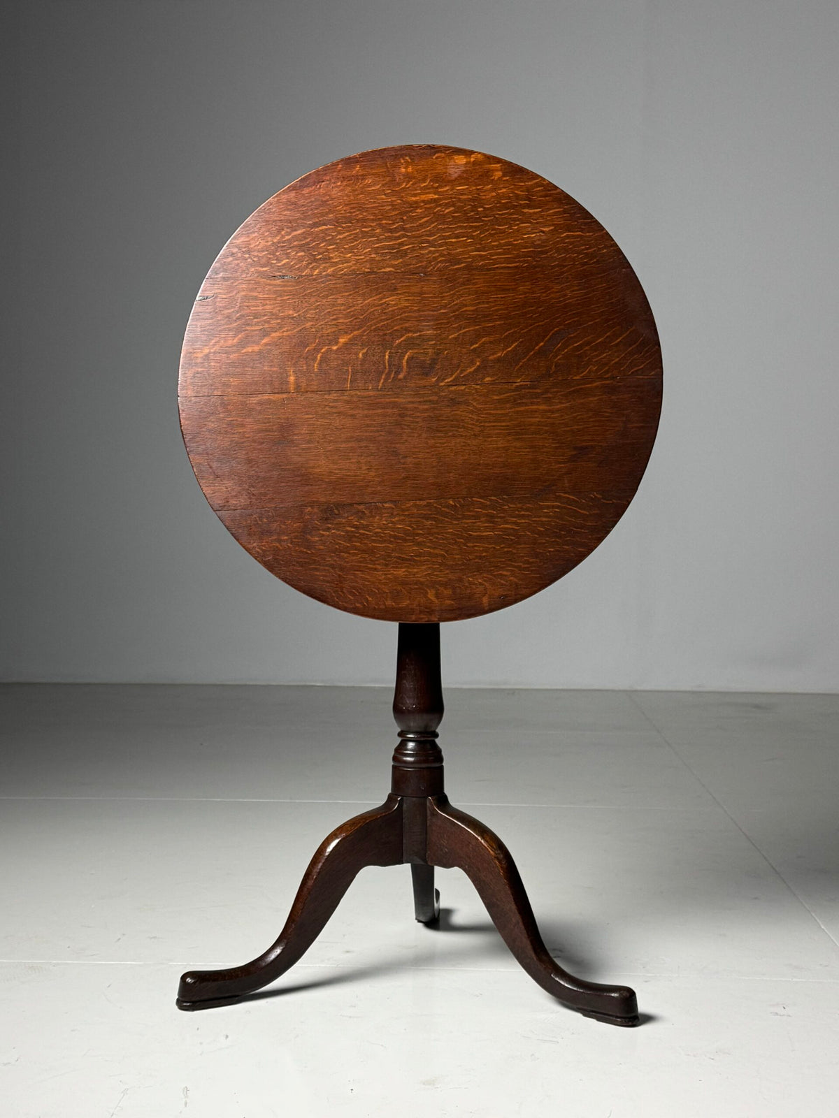English Oak Tilt Top Table, 19th Century, photo 12