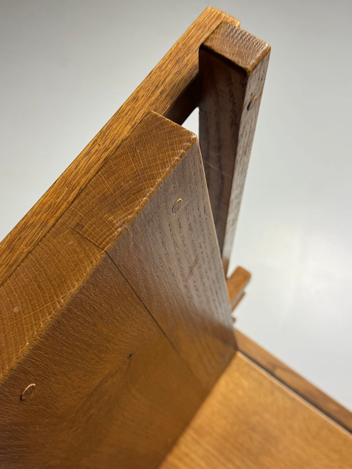 Set of Four Gerrit Rietveld Style Oak Dining Chairs, 1970s, photo 16