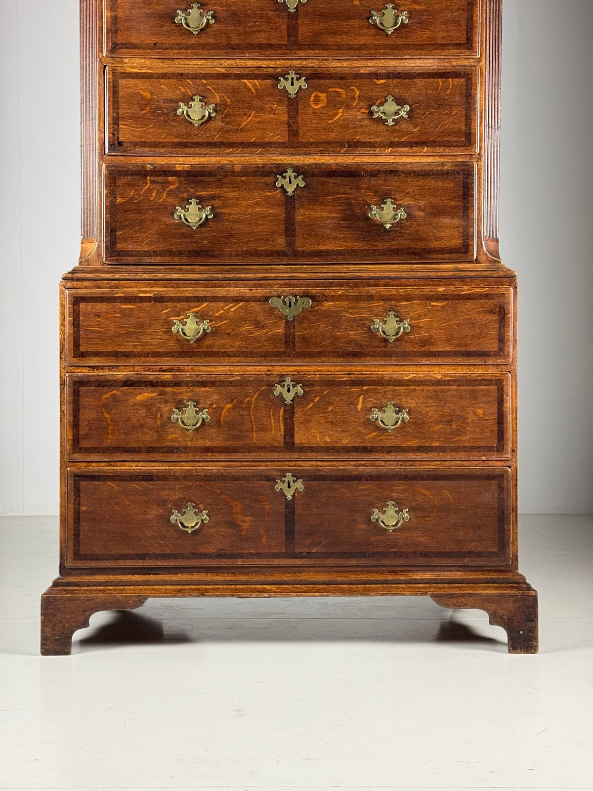 English Oak Tallboy Chest on Chest, c. 1800, photo 26