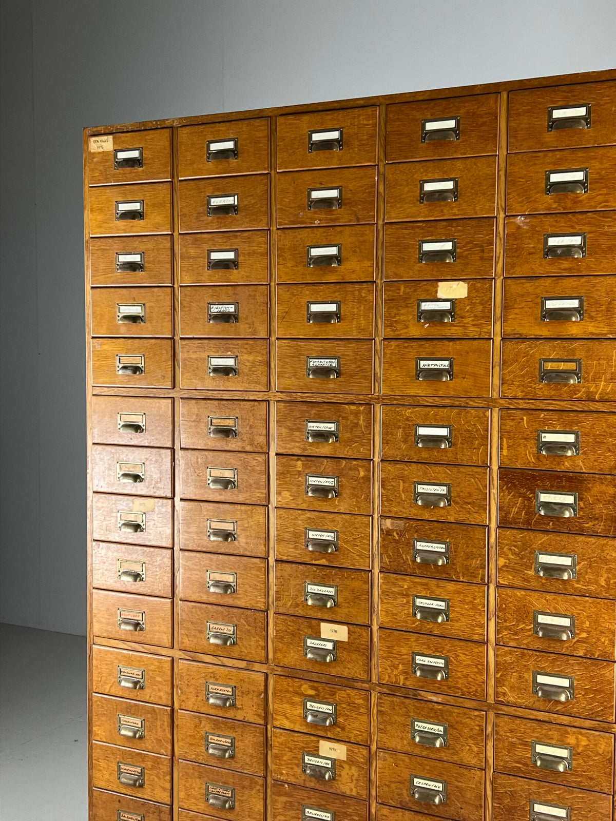 Large Apothecary Cabinet with 96 Drawers, The Hague, c. 1960, photo 12