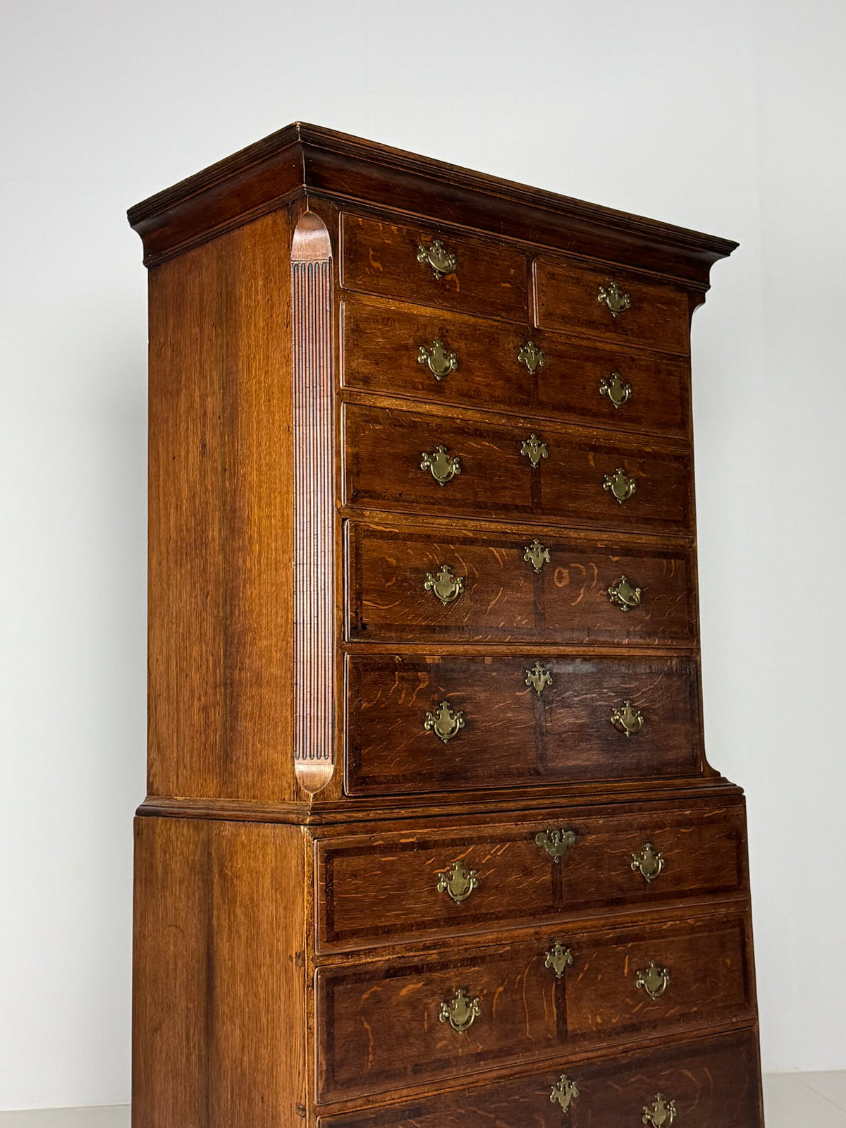 English Oak Tallboy Chest on Chest, c. 1800, photo 5