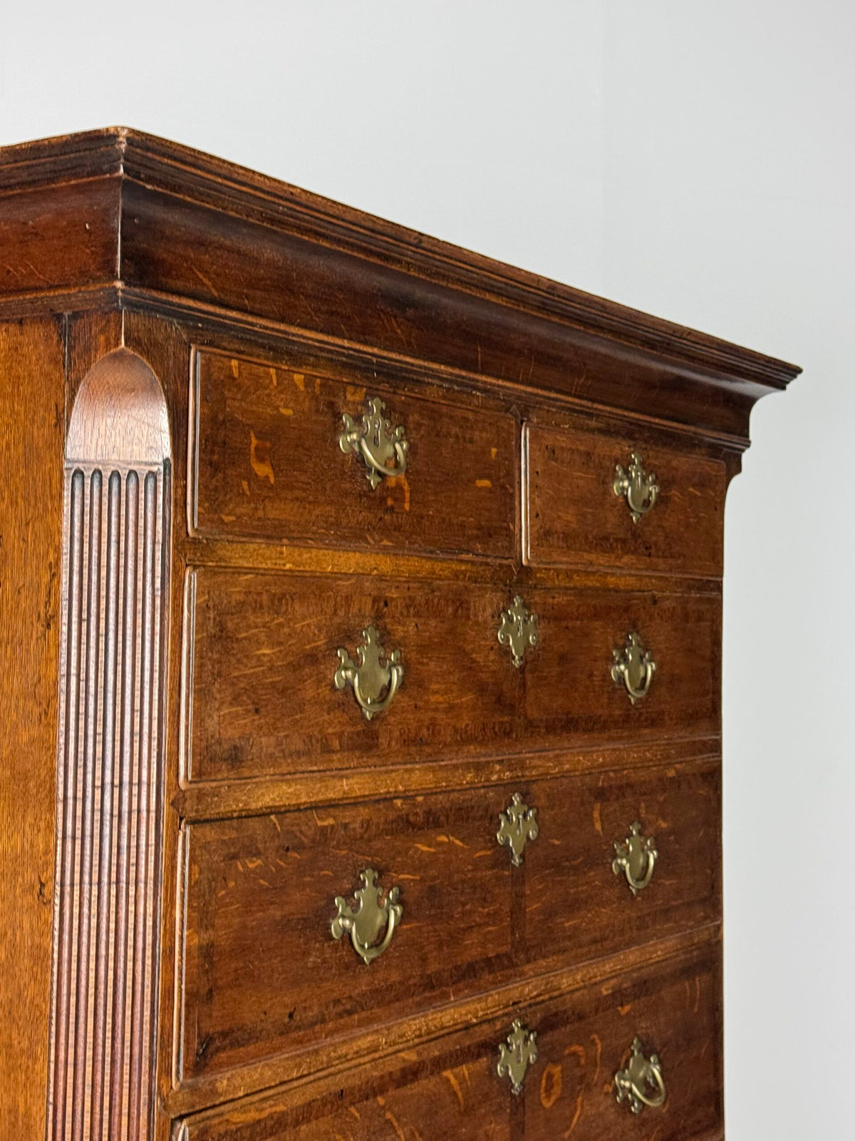 English Oak Tallboy Chest on Chest, c. 1800, photo 4