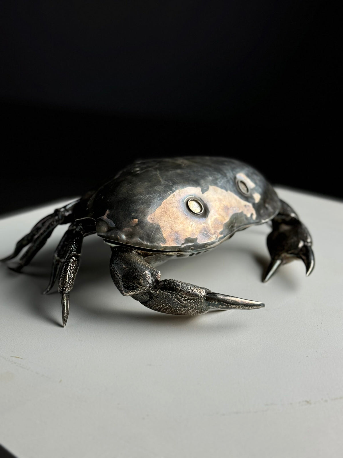 Silver Plated Crab in the Style of Franco Lapini, Spain c. 1960, photo 17