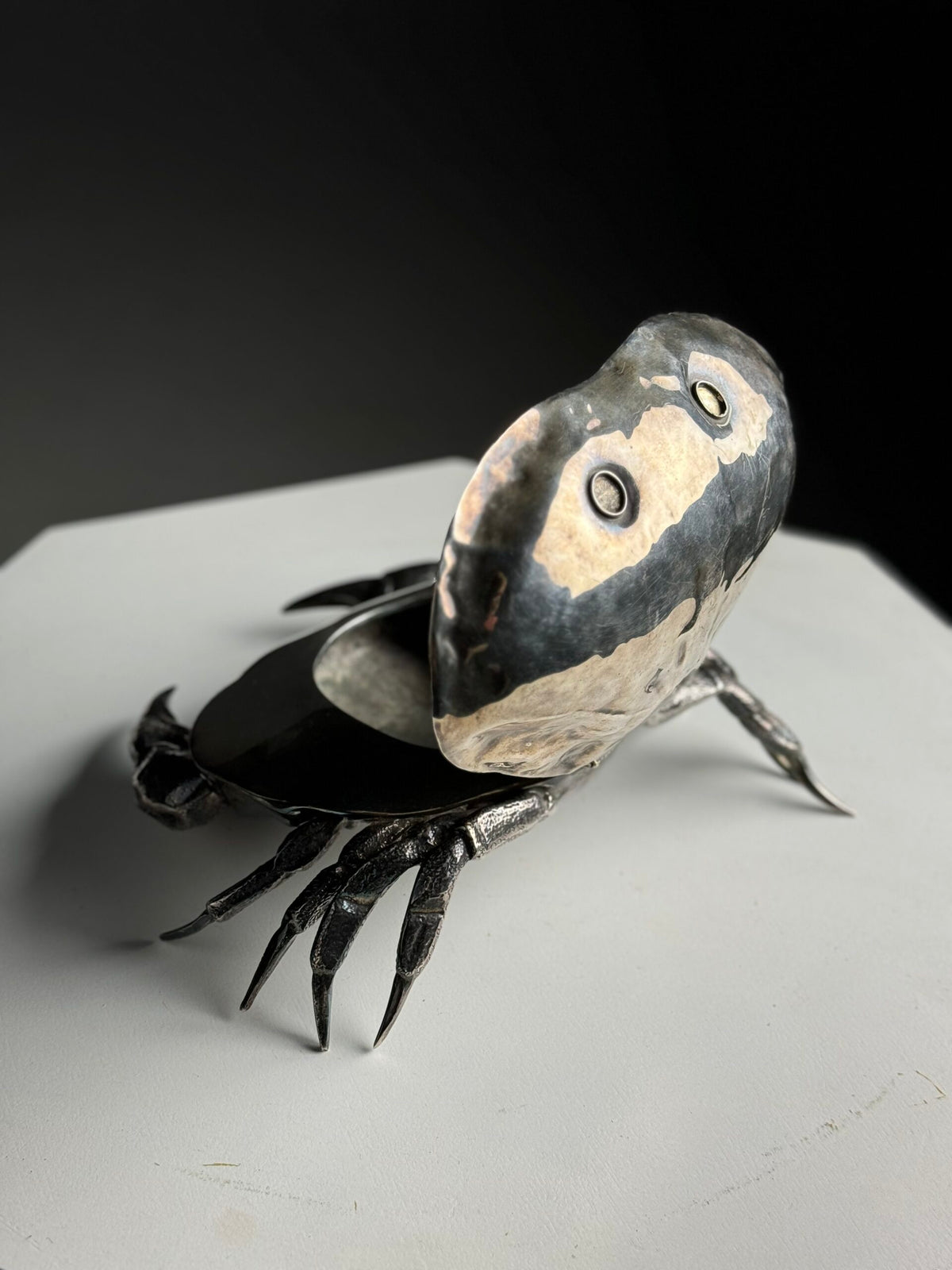 Silver Plated Crab in the Style of Franco Lapini, Spain c. 1960, photo 13