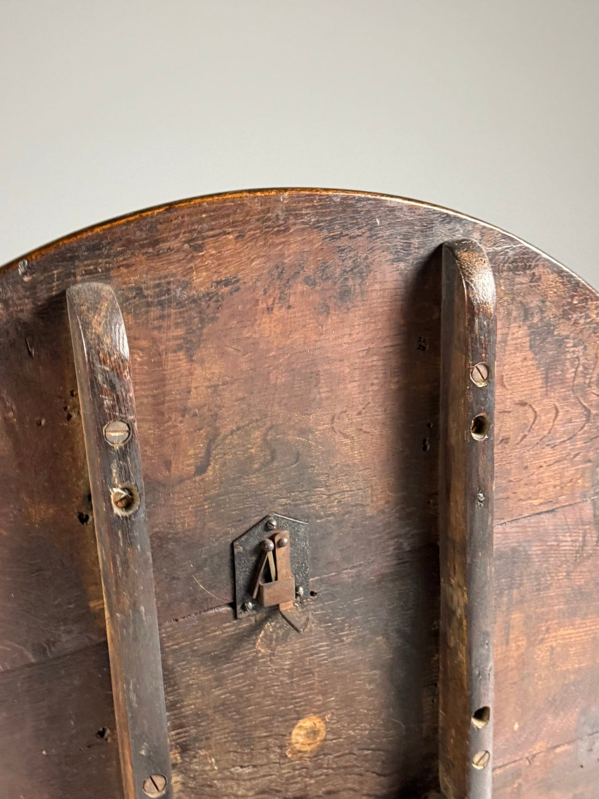 English Solid Oak Tilt Top Table, 19th Century, photo 21