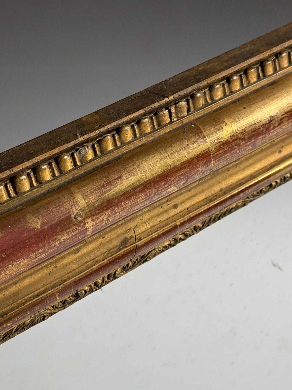 French Gilt Mirror with Original Mercury Glass, 19th Century, photo 14
