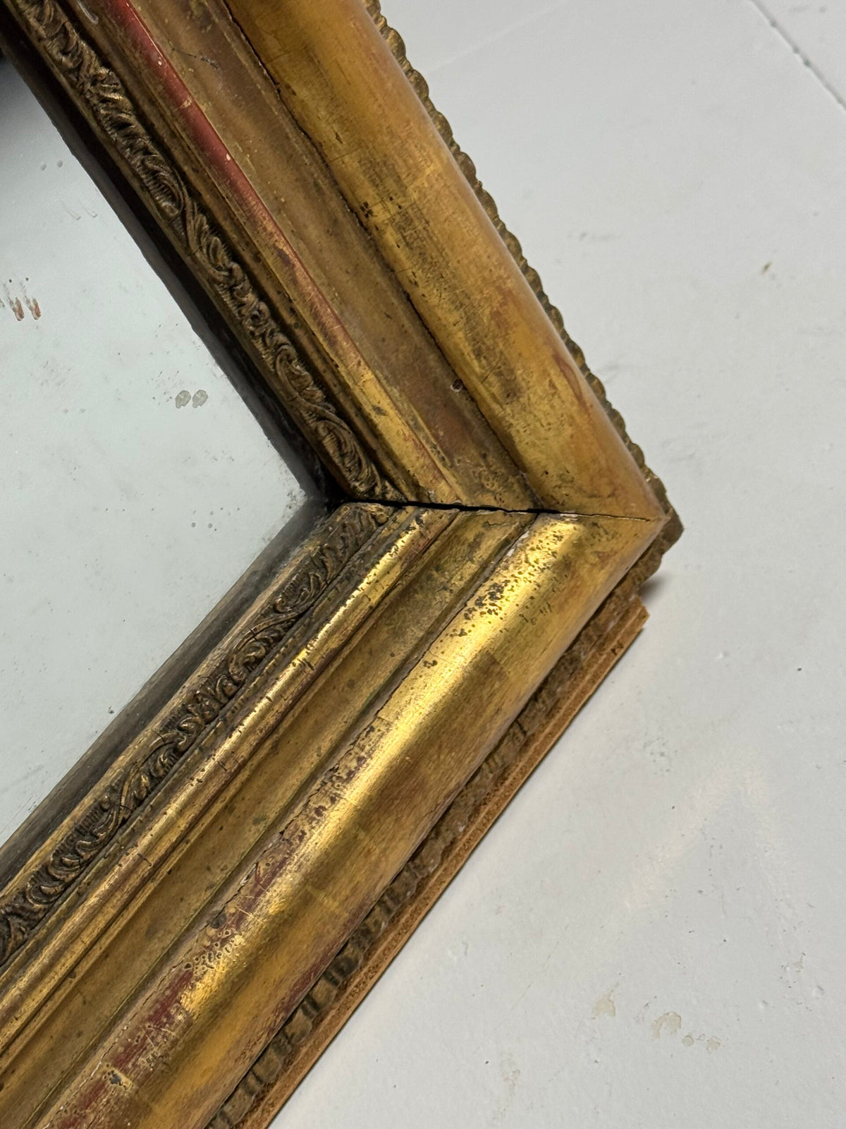 French Gilt Mirror with Original Mercury Glass, 19th Century, photo 11