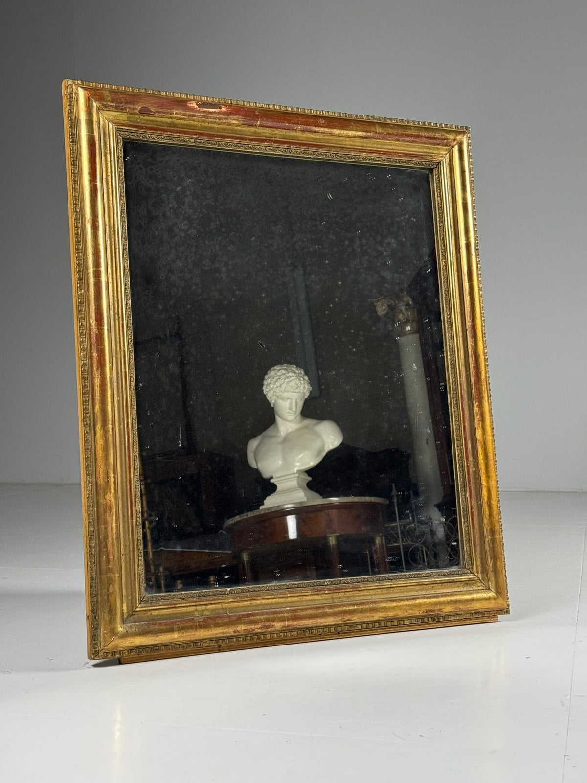 French Gilt Mirror with Original Mercury Glass, 19th Century, photo 9