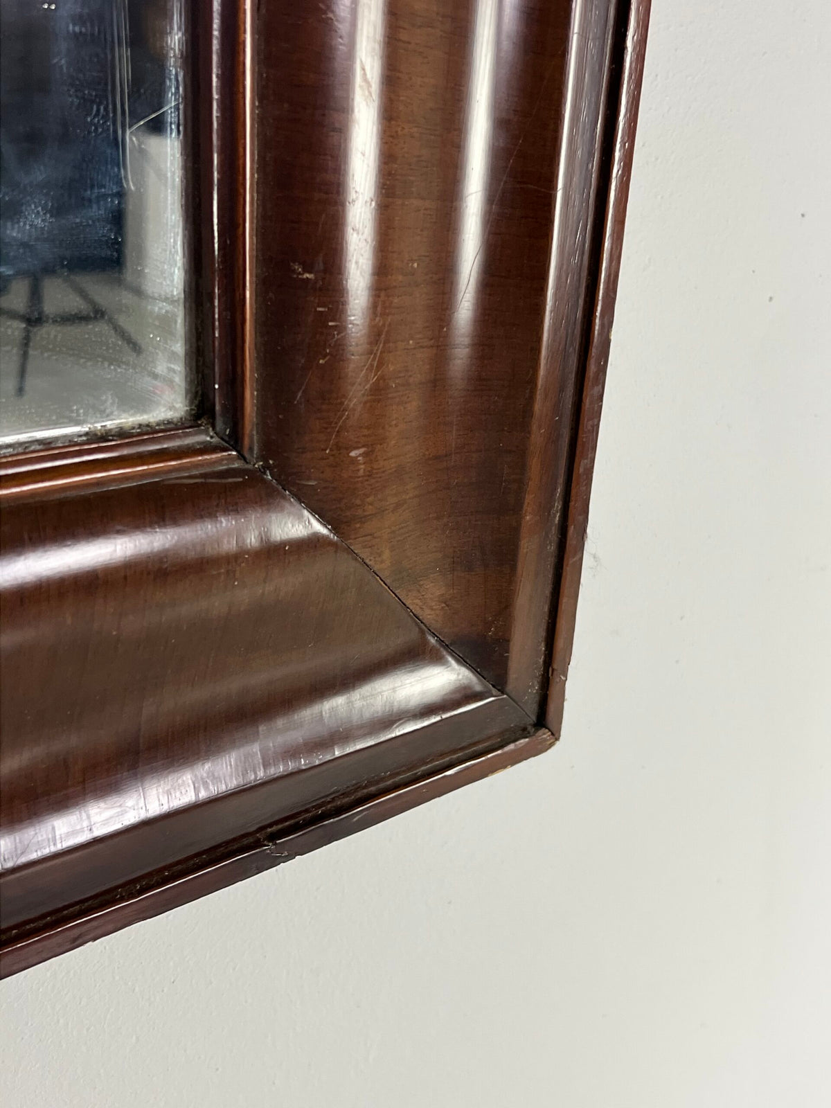 Dutch Mirror with Veneered Wide Frame, 19th Century, photo 5