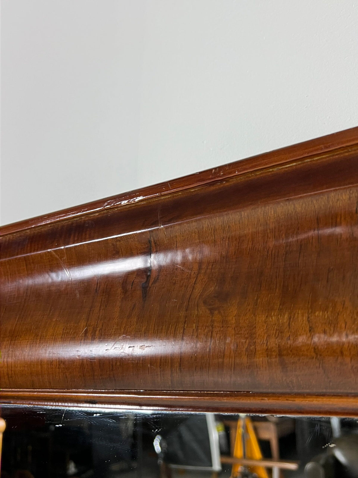 Dutch Mirror with Veneered Wide Frame, 19th Century, photo 7