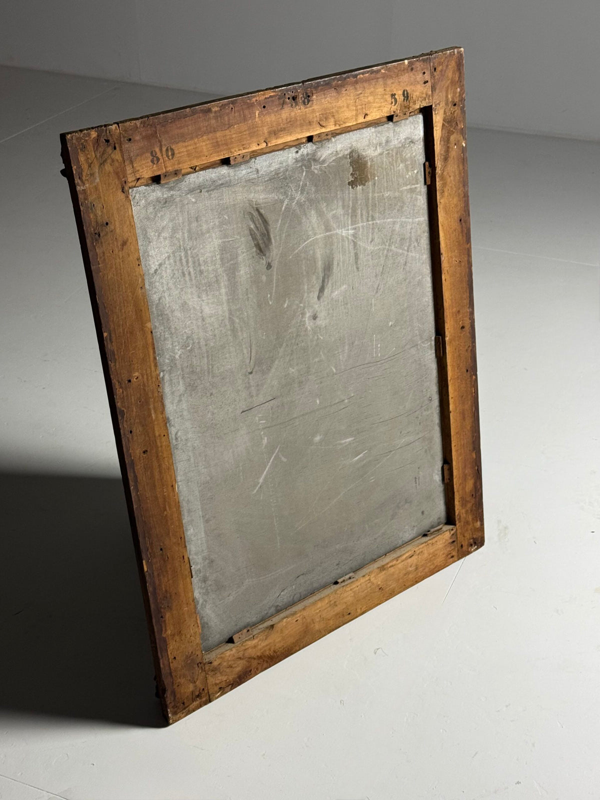 French Gilt Mirror with Weathered Glass, 19th Century, photo 3