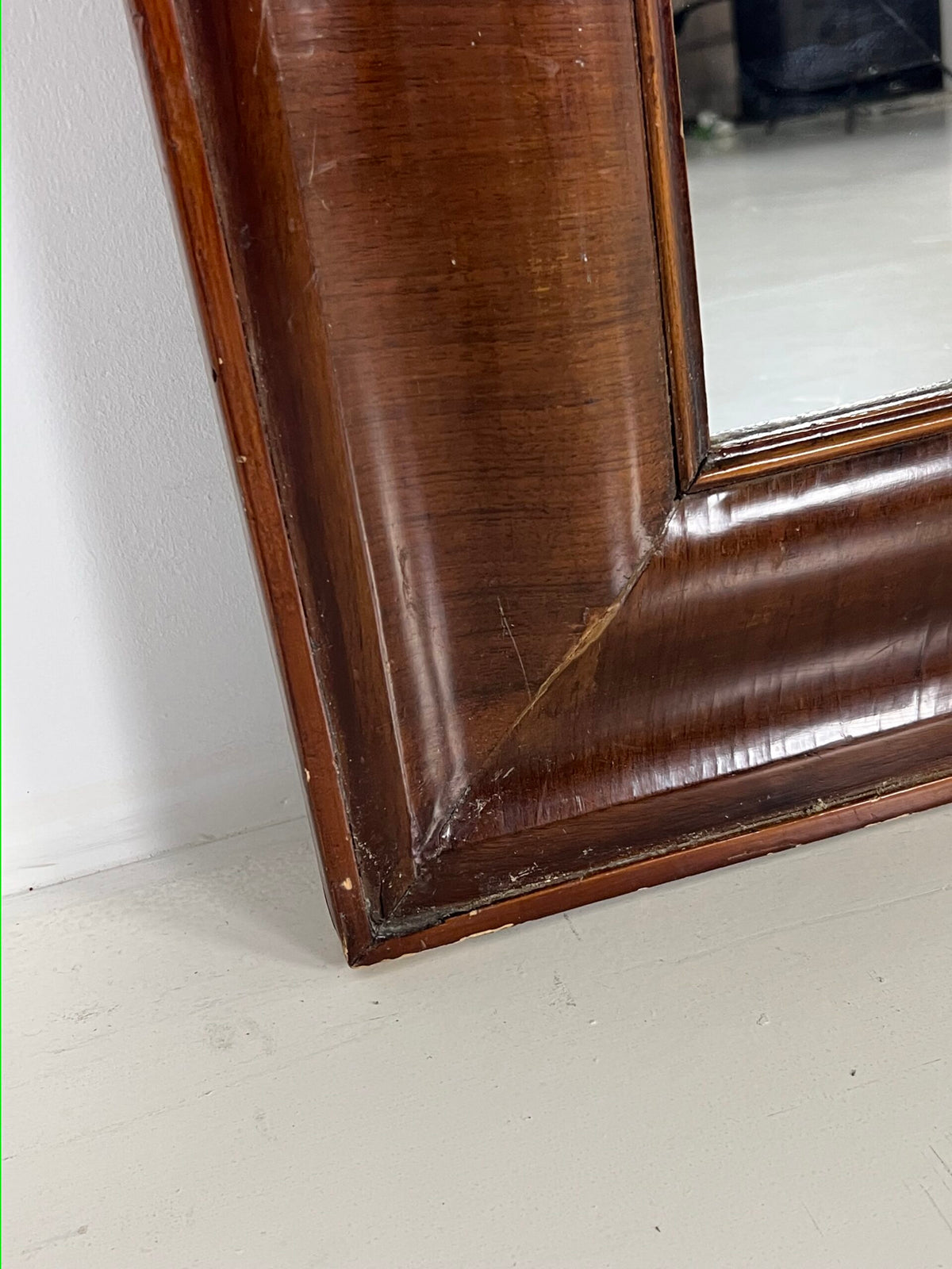 Dutch Mirror with Veneered Wide Frame, 19th Century, photo 15