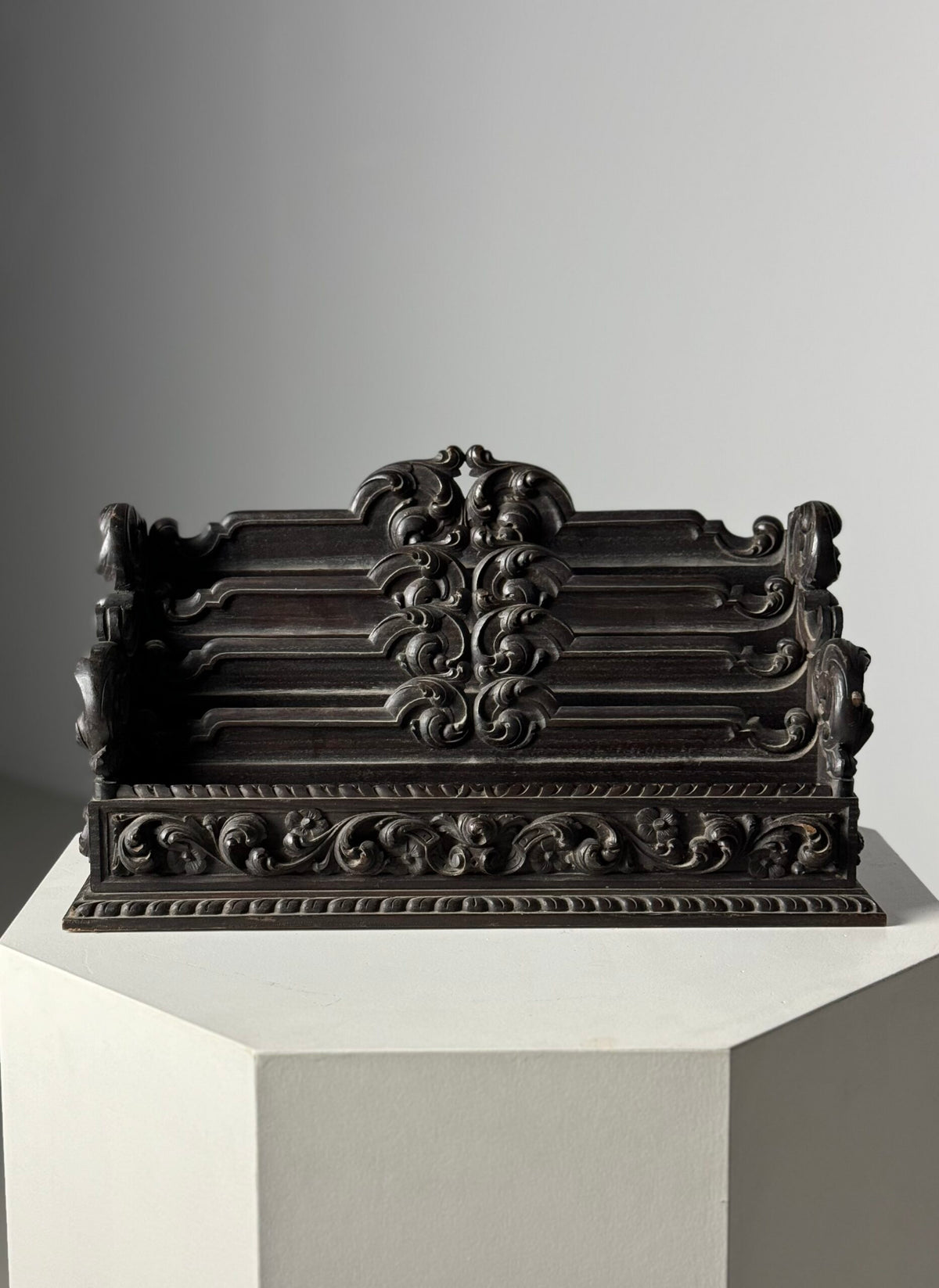 Carved Desk Organizer, Probably French c. 1890, photo 3