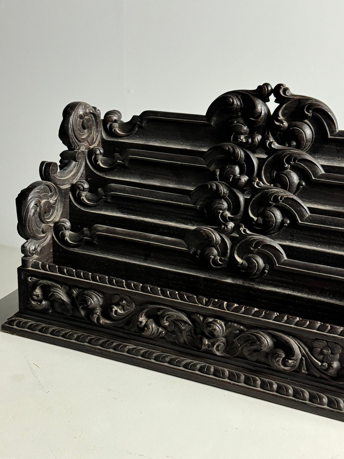 Carved Desk Organizer, Probably French c. 1890, photo 1