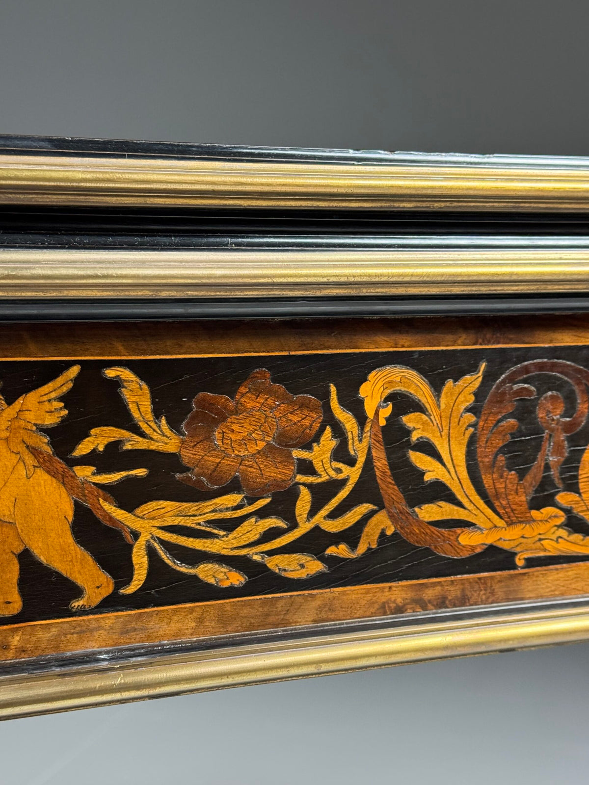 French Ebony Marquetry Games Table, 19th Century, photo 32