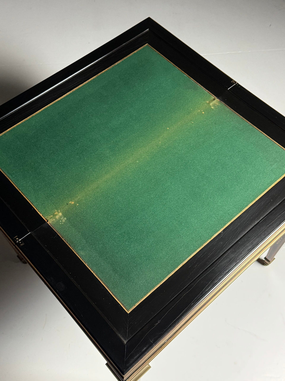 French Ebony Marquetry Games Table, 19th Century, photo 17