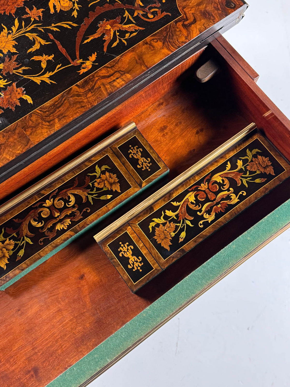 French Ebony Marquetry Games Table, 19th Century, photo 3