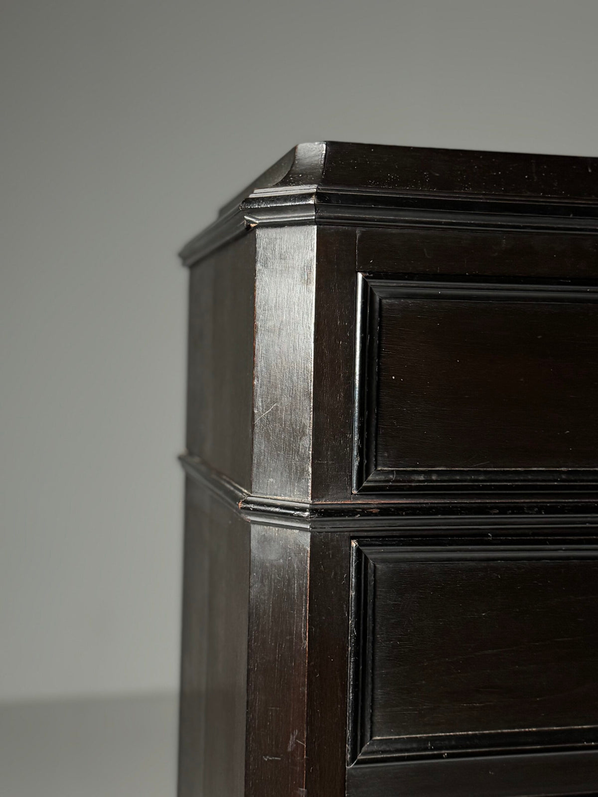 Louis Philippe Black Secretaire Chest of Drawers, 19th Century, photo 4