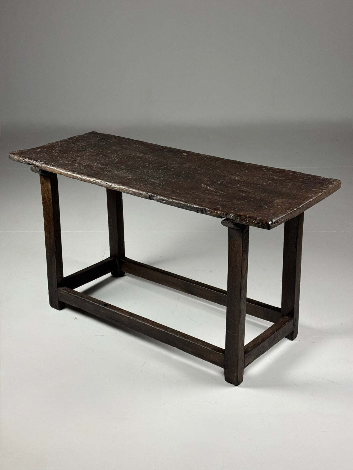 Oak Console Table with Single Plank Top, 18th Century, photo 1