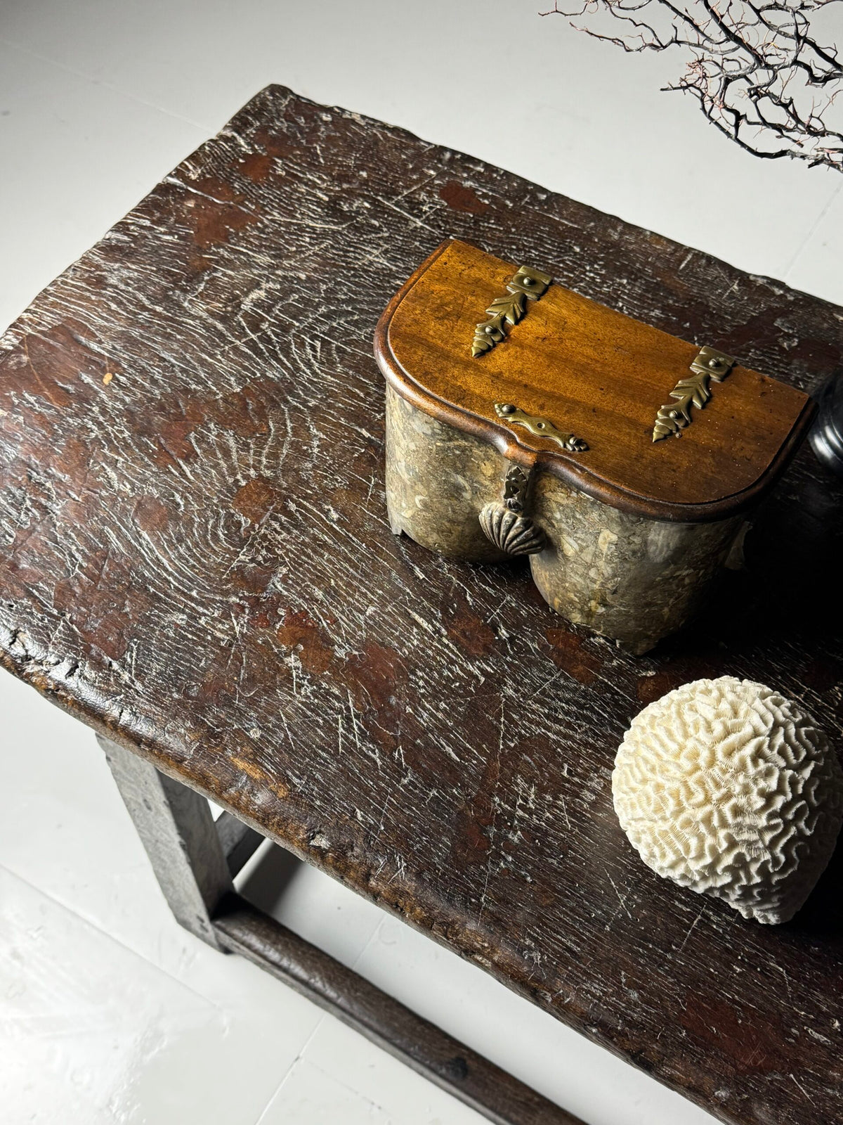 Oak Console Table with Single Plank Top, 18th Century, photo 5