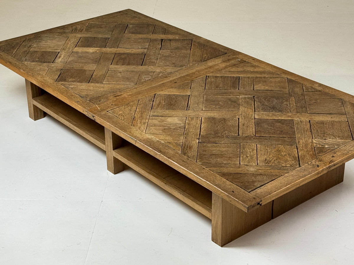Extra Large Coffee Table from Two Versailles Floor Panels, photo 1