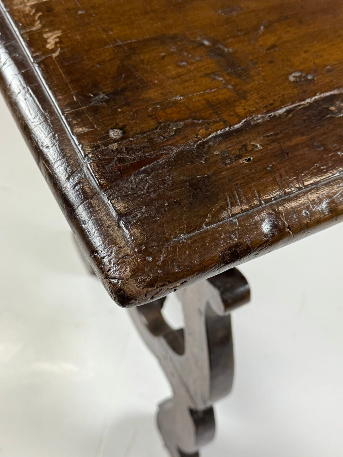 Italian Walnut Console Table, 18th Century, photo 22