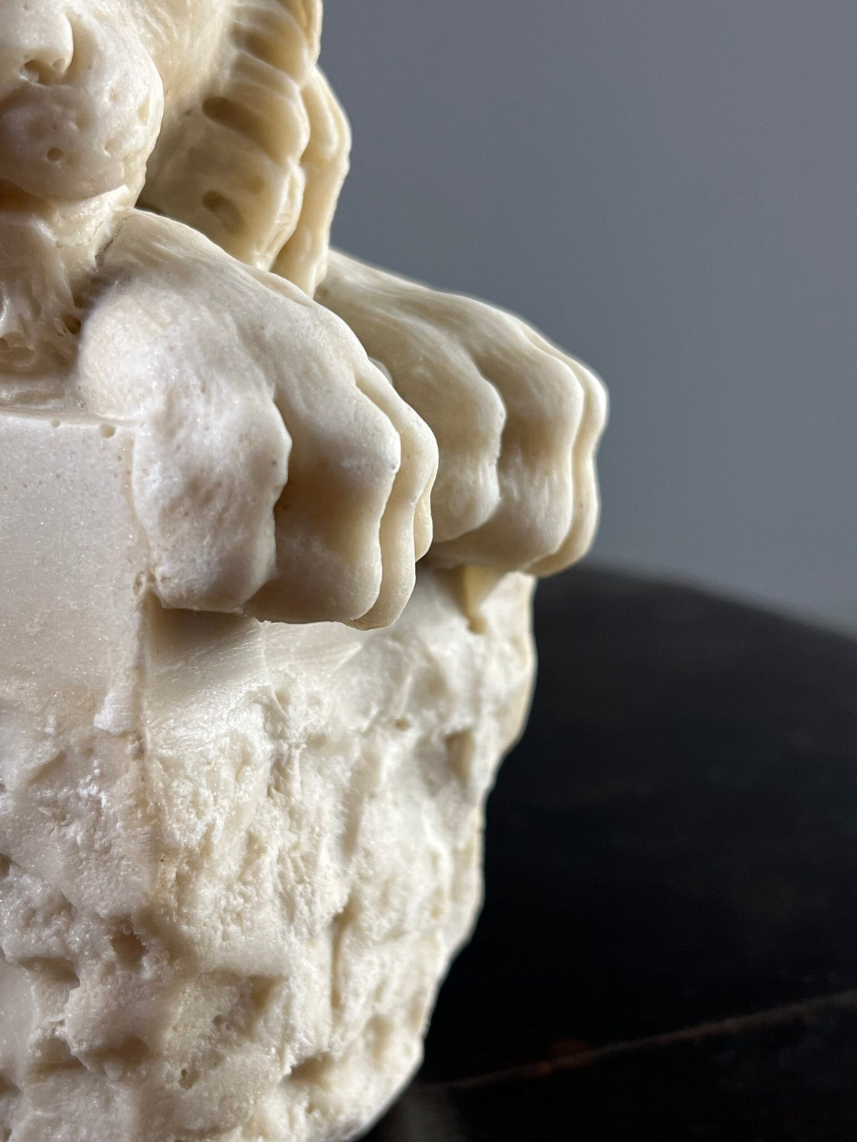 Pair of Marble Dust Canova Lions, Early 20th Century, photo 5