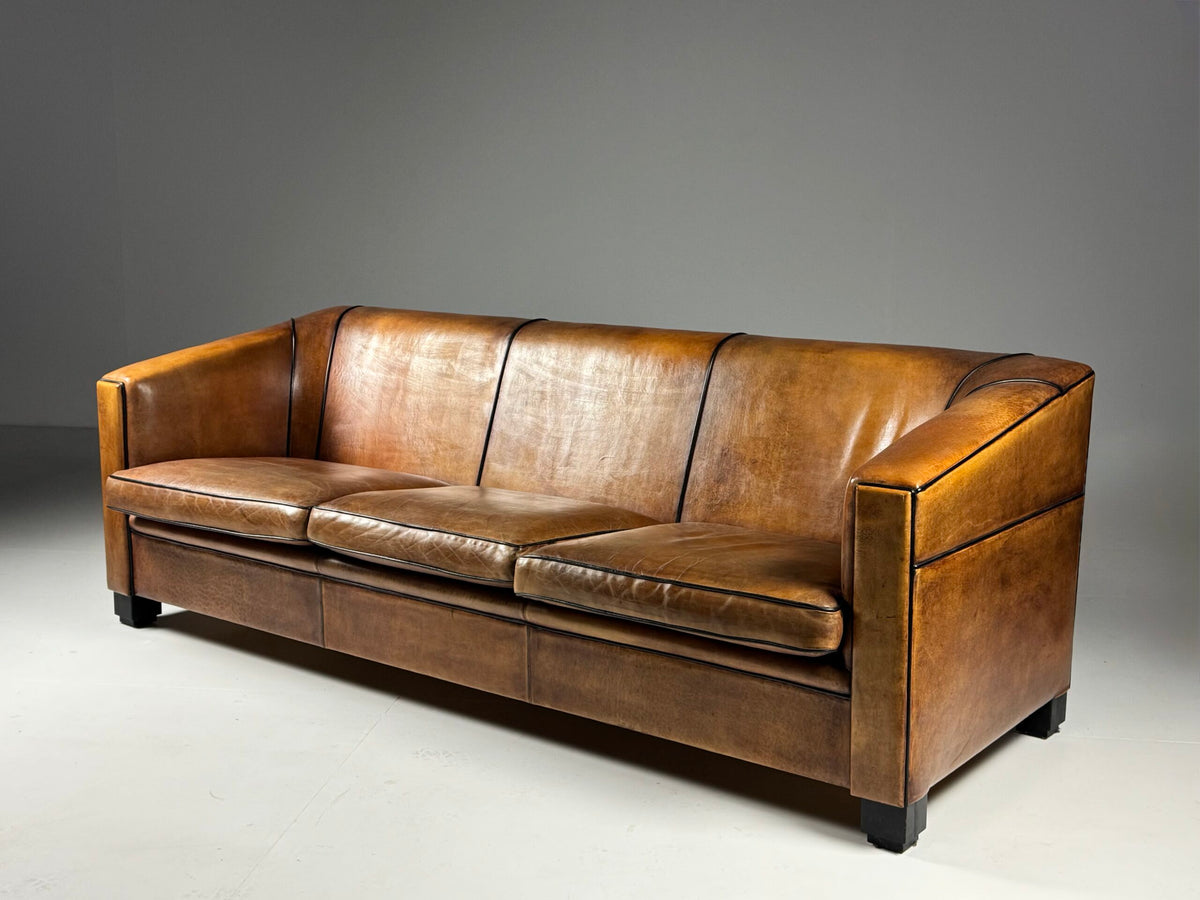 Art Deco Style Sheepskin Three Seater Sofa by Lounge Atelier, photo 19
