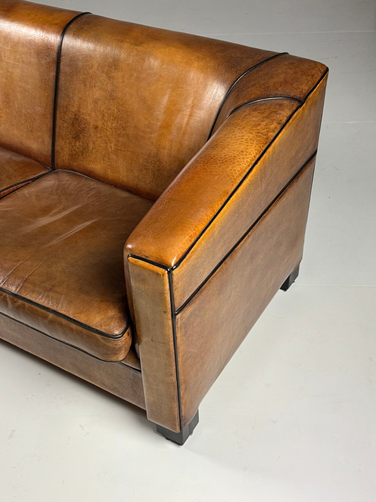 Art Deco Style Sheepskin Three Seater Sofa by Lounge Atelier, photo 17