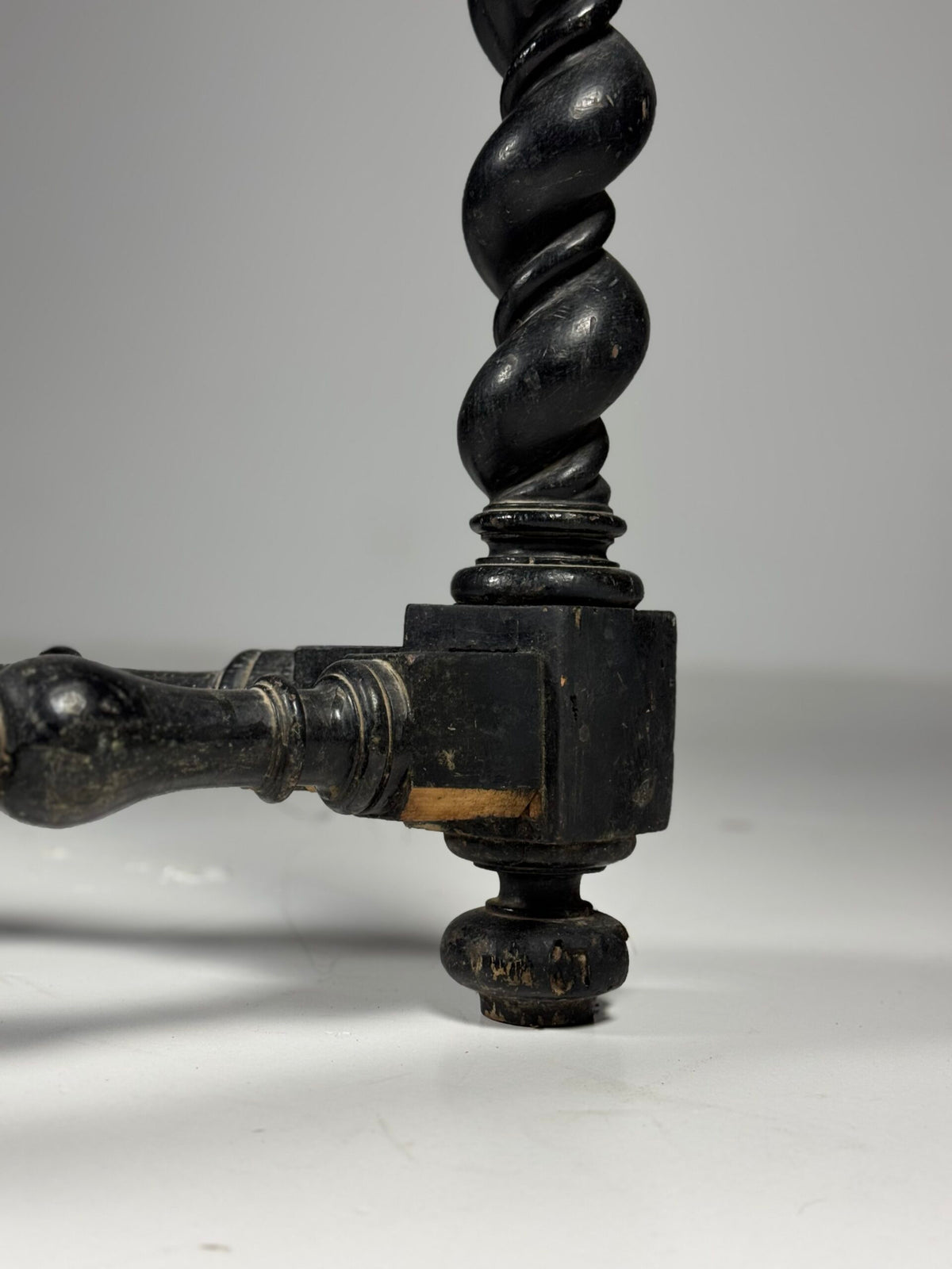 Black Painted French Console Table, Mid 19th Century, photo 16