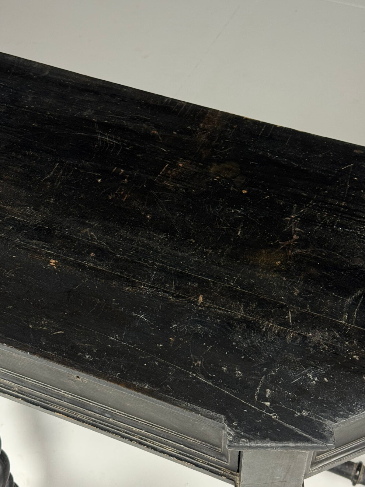 Black Painted French Console Table, Mid 19th Century, photo 6