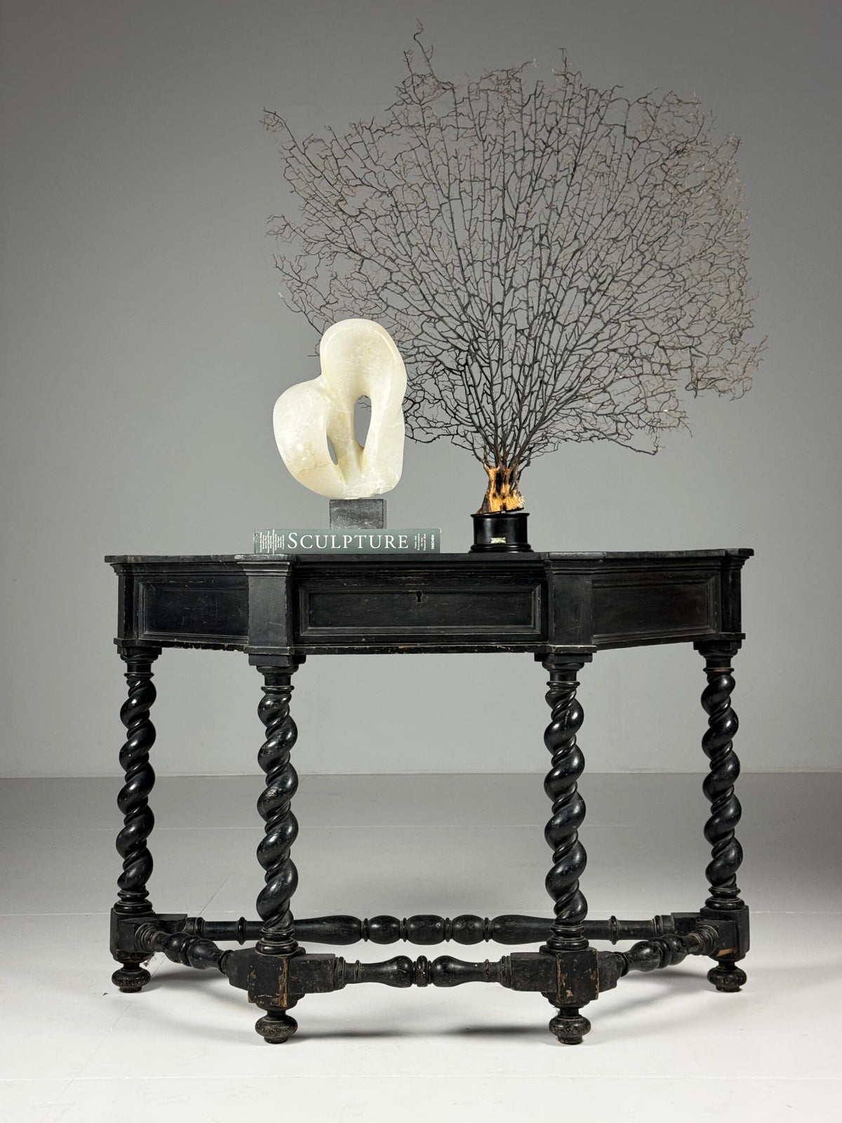 Black Painted French Console Table, Mid 19th Century, photo 3
