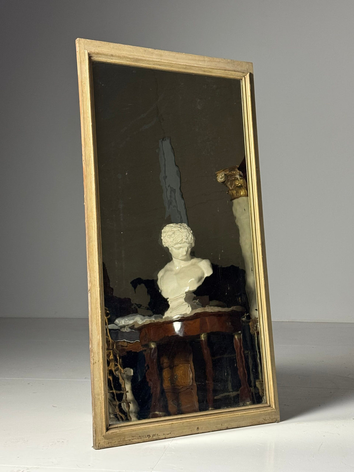 Antique French Mirror with Wavy Glass, Early 20th Century, photo 1