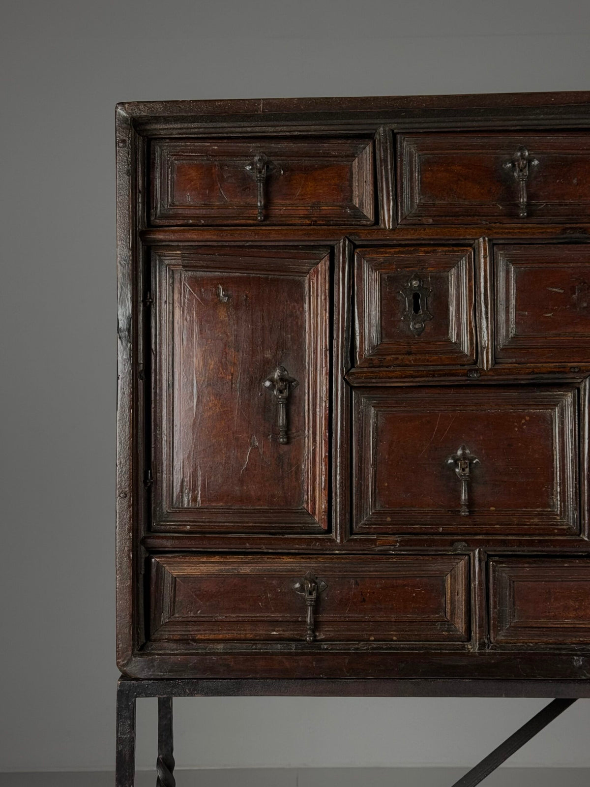 Spanish Walnut Vargueno, c. 1700, photo 33
