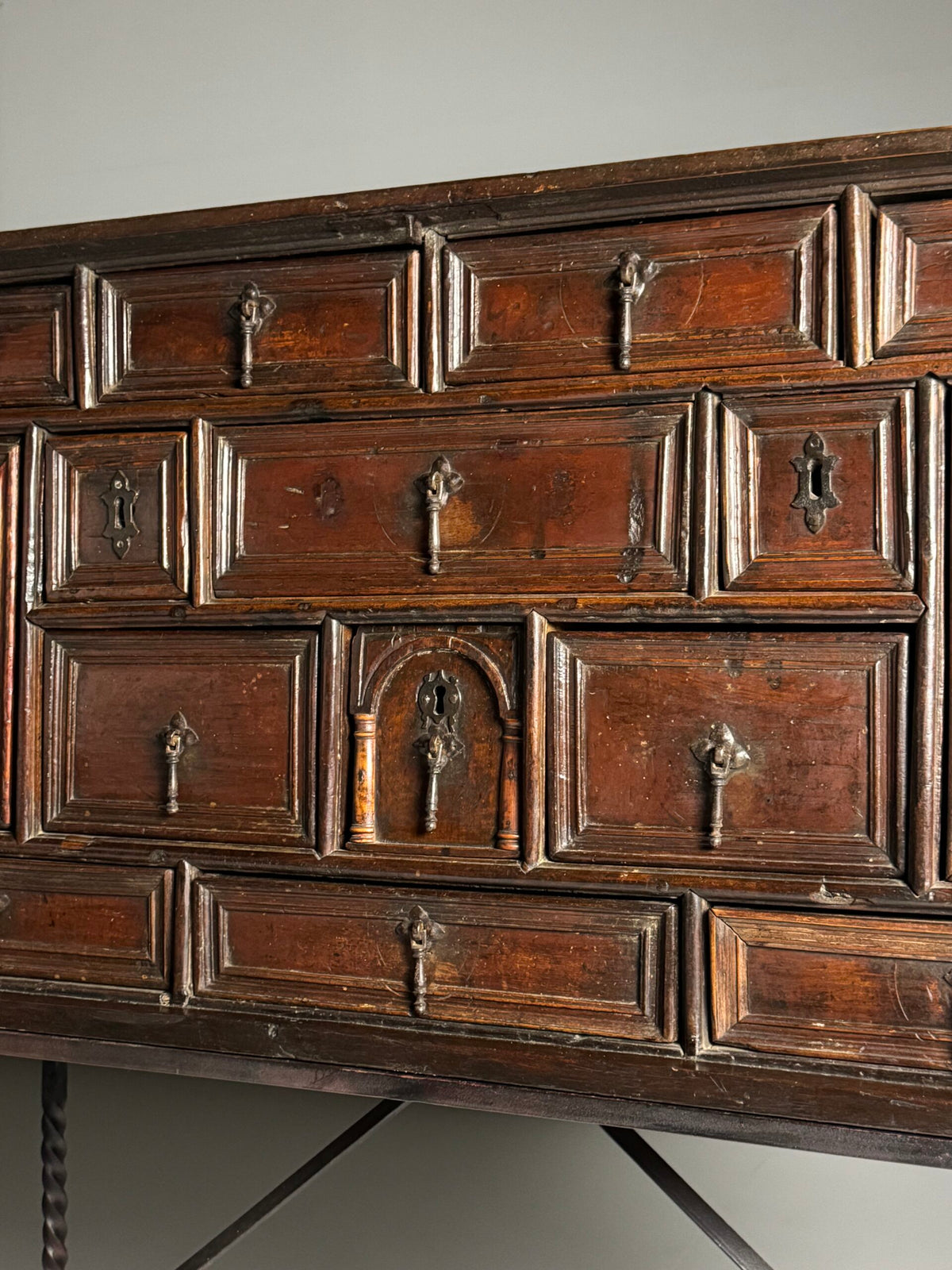 Spanish Walnut Vargueno, c. 1700, photo 32