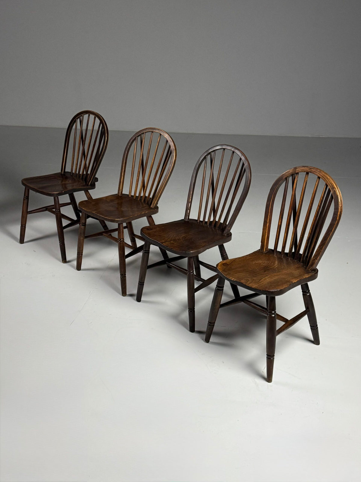 Set of Four Windsor Dining Chairs, Early 20th Century, photo 6