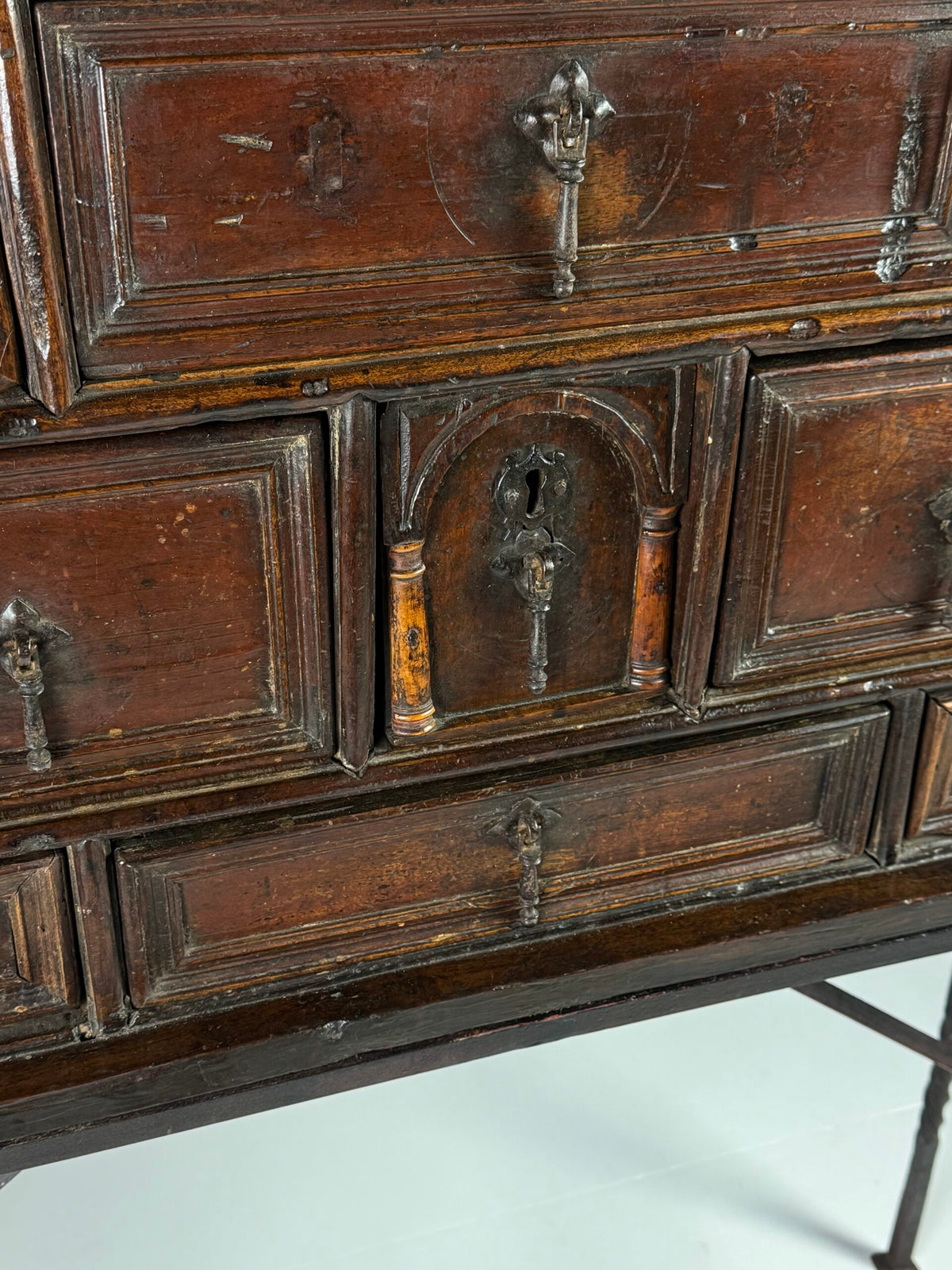 Spanish Walnut Vargueno, c. 1700, photo 24