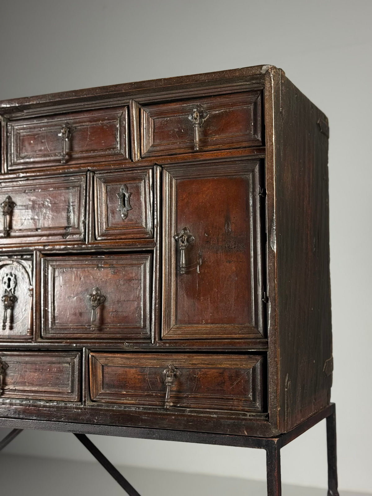 Spanish Walnut Vargueno, c. 1700, photo 15
