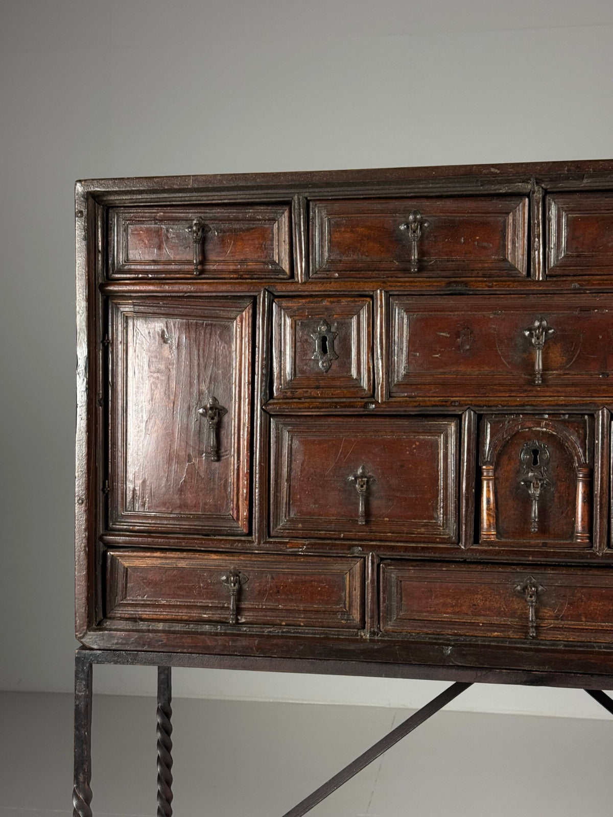 Spanish Walnut Vargueno, c. 1700, photo 11